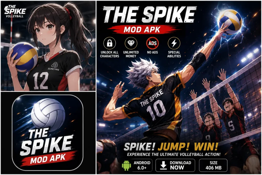 The Spike Mod APK gameplay and features