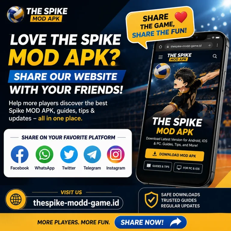 The spike MOD APK share website with friends