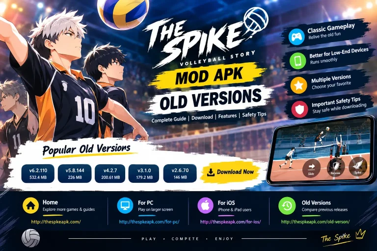 The Spike Volleyball Story MOD APK old versions download guide
